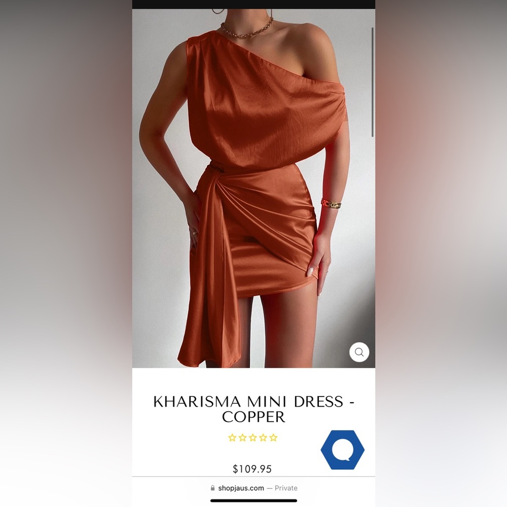 JAUS Boutique KHARISMA MINI DRESS - COPPER 🤎🍂